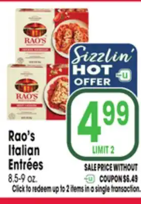 Jewel-Osco Rao's Italian Entrées offer