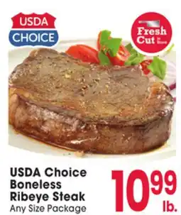 Jewel-Osco USDA Choice Boneless Ribeye Steak offer