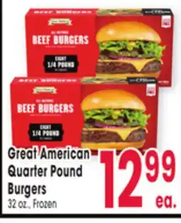 Jewel-Osco Great American Quarter Pound Burgers offer