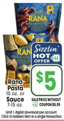 Jewel-Osco Rana Pasta offer