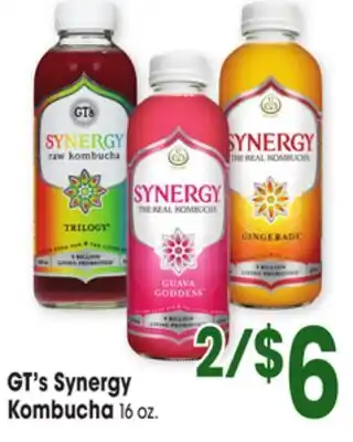 Jewel-Osco GT's Synergy Kombucha offer