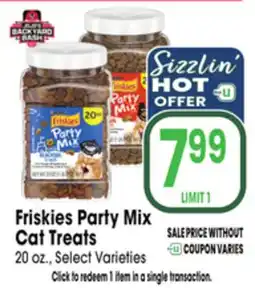 Jewel-Osco Friskies Party Mix Cat Treats offer
