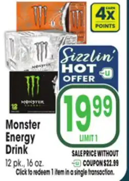 Jewel-Osco Monster Energy Drink offer