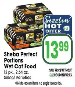 Jewel-Osco Sheba Perfect Portions Wet Cat Food offer