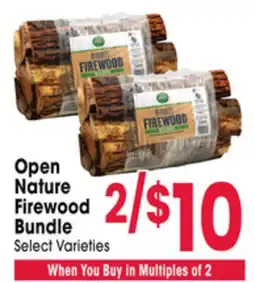 Jewel-Osco Open Nature Firewood Bundle offer