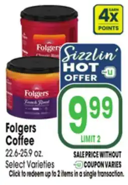 Jewel-Osco Folgers Coffee offer