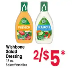 Jewel-Osco Wishbone Salad Dressing offer