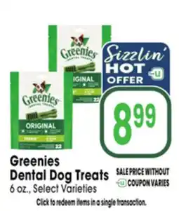 Jewel-Osco Greenies Dental Dog Treats offer