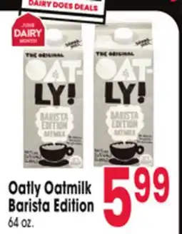 Jewel-Osco Oatly Oatmilk Barista Edition offer