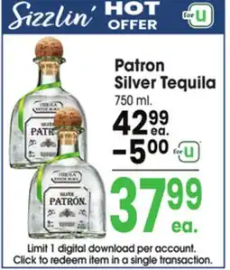 Jewel-Osco Patron Silver Tequila offer