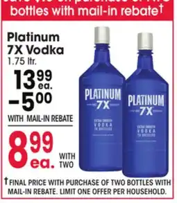 Jewel-Osco Platinum 7X Vodka offer