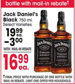 Jewel-Osco Jack Daniel's Black offer