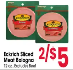 Jewel-Osco Eckrich Sliced Meat Bologna offer