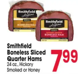 Jewel-Osco Smithfield Boneless Sliced Quarter Hams offer