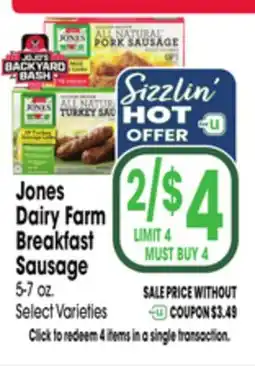 Jewel-Osco Jones Dairy Farm Breakfast Sausage offer