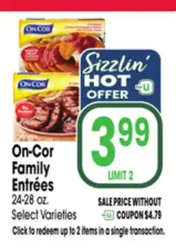 Jewel-Osco On-Cor Family Entrées offer