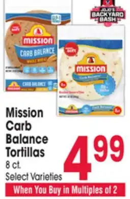 Jewel-Osco Mission Carb Balance Tortillas offer