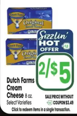 Jewel-Osco Dutch Farms Cream Cheese offer