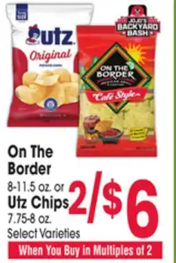 Jewel-Osco On The Border 8-11.5 oz. or Utz Chips 7.75-8 oz offer
