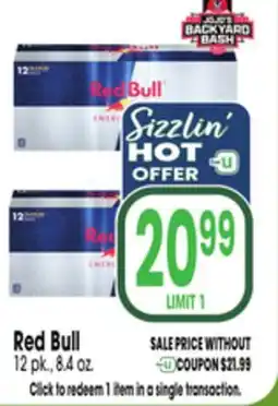 Jewel-Osco Red Bull offer