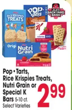 Jewel-Osco Pop • Tarts, Rice Krispies Treats, Nutri Grain or Special K Bars offer