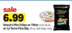 Meijer Stacy's Pita Chips or Thins or La Terra Fina Dip offer