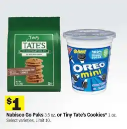 Meijer Nabisco Go Paks or Tiny Tate’s Cookies offer