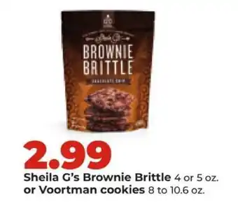 Hy-Vee Sheila G's Brownie Brittle or Voortman cookies offer