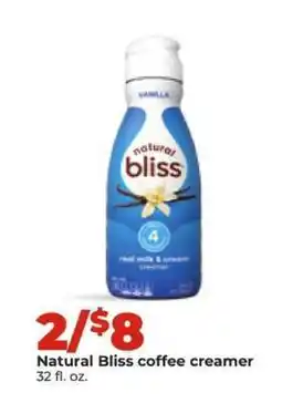 Hy-Vee Natural Bliss coffee creamer offer