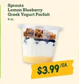 Sprouts Farmers Market Sprouts Lemon Blueberry Greek Yogurt Parfait offer