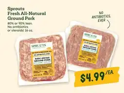 Sprouts Farmers Market Sprouts Fresh All-Natural Ground Pork offer