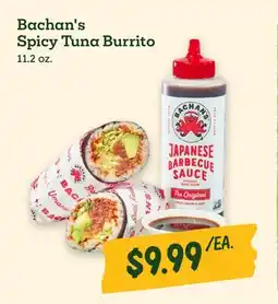 Sprouts Farmers Market Bachan's Spicy Tuna Burrito offer