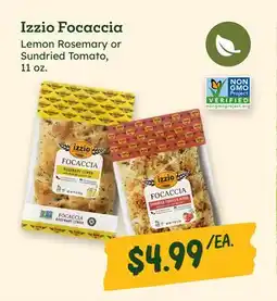 Sprouts Farmers Market Izzio Focaccia offer