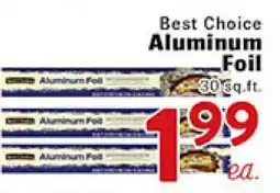 Rio Valley Market Best Choice Aluminum Foil offer