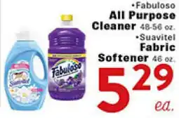 Rio Valley Market • Fabuloso All Purpose Cleaner 48-56 oz. • Suavitel Fabric Softener 46 oz offer