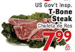 Rio Valley Market US Gov't Insp. T-Bone Steak offer