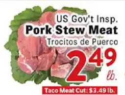 Rio Valley Market US Gov't Insp. Pork Stew Meat offer