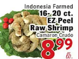 Rio Valley Market Indonesia Farmed 16- 20 ct. EZ Peel Raw Shrimp offer