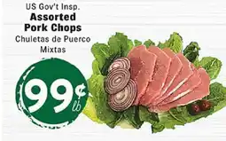 Rio Valley Market US Gov't Insp. Assorted Pork Chops offer
