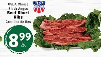 Rio Valley Market USDA Choice Black Angus Beef Short Ribs offer