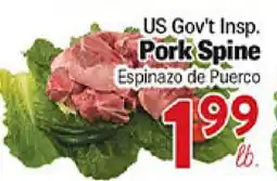 Rio Valley Market US Gov't Insp. Pork Spine offer