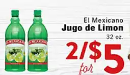 Rio Valley Market El Mexicano Jugo de Limón offer