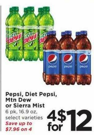 Cub Foods Pepsi, Diet Pepsi, Mtn Dew Or Sierra Mist offer