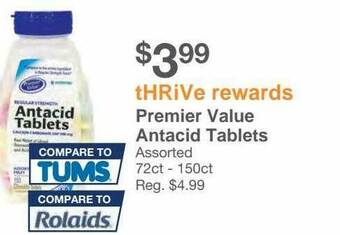 Kinney Drugs Premier Value Antacid Tablets offer