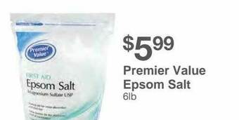 Kinney Drugs Premier Value Epsom Salt offer