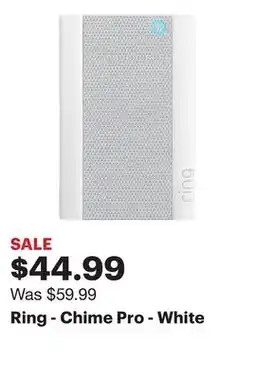 Best Buy Ring - Chime Pro - White offer