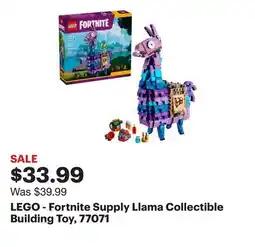 Best Buy LEGO - Fortnite Supply Llama Collectible Building Toy, 77071 offer