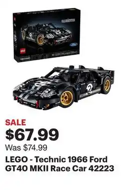 Best Buy LEGO - Technic 1966 Ford GT40 MKII Race Car 42223 offer