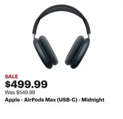 Best Buy Apple - AirPods Max (USB-C) - Midnight offer