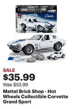 Best Buy Mattel Brick Shop - Hot Wheels Collectible Corvette Grand Sport offer